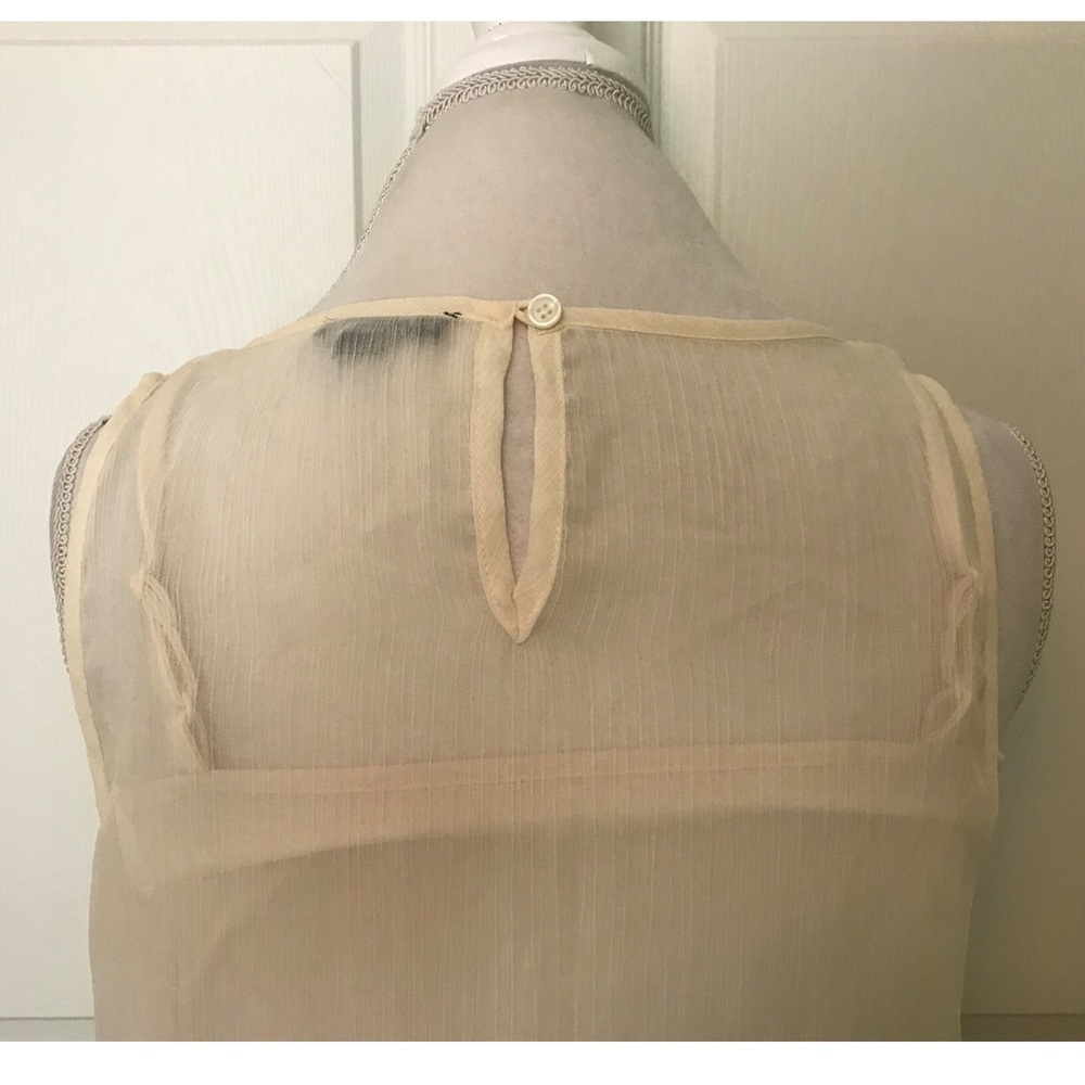 Apt.9 Cream Top w/Sequins on Front - Picture 5 of 8